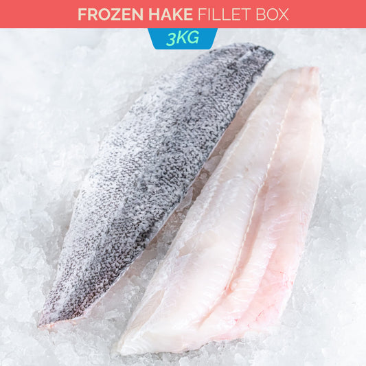 3kg Frozen Hake Fillet Box